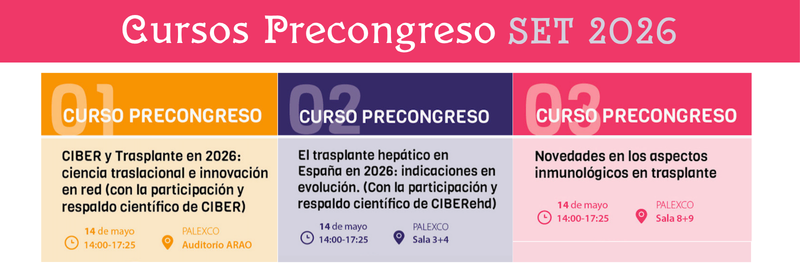 Cursos Precongreso SET 2026 A Coruña
